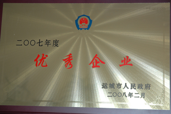 2007年优秀企业